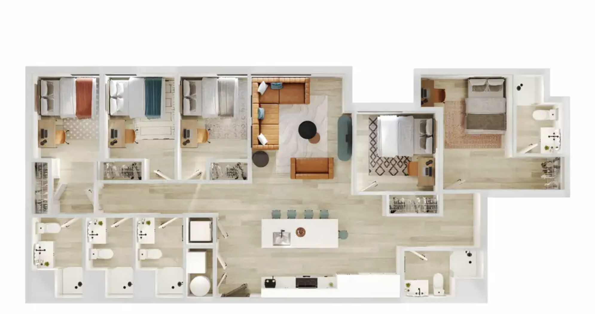 5 Bedroom, 5 Bathroom Apartment in Verve