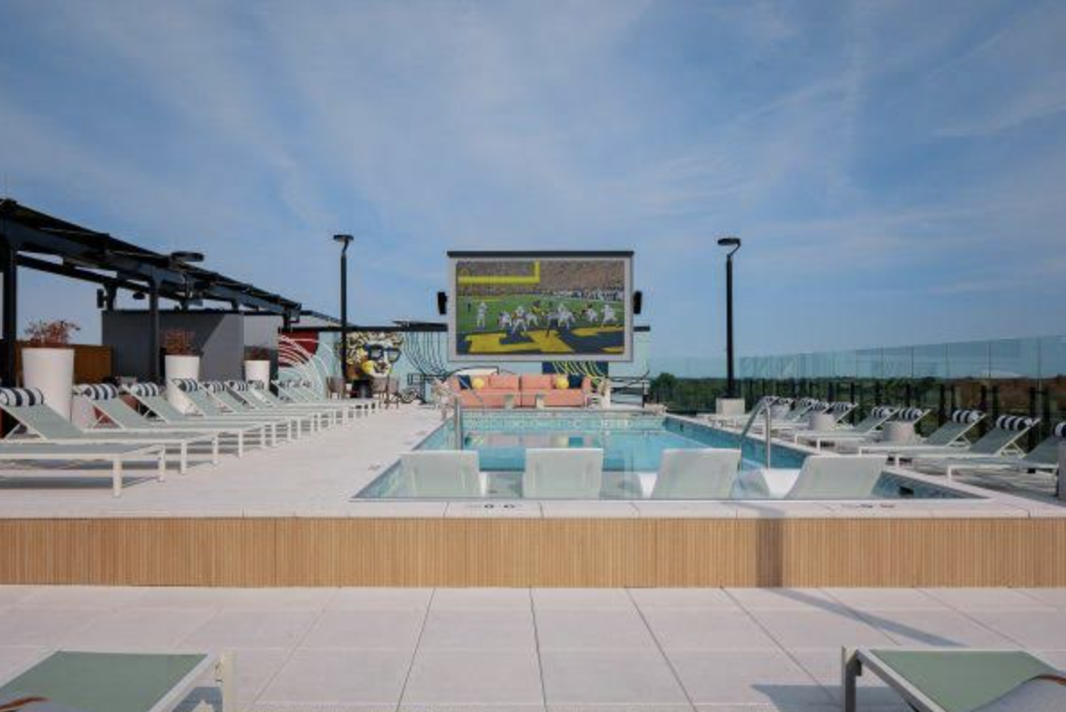 Rooftop pool