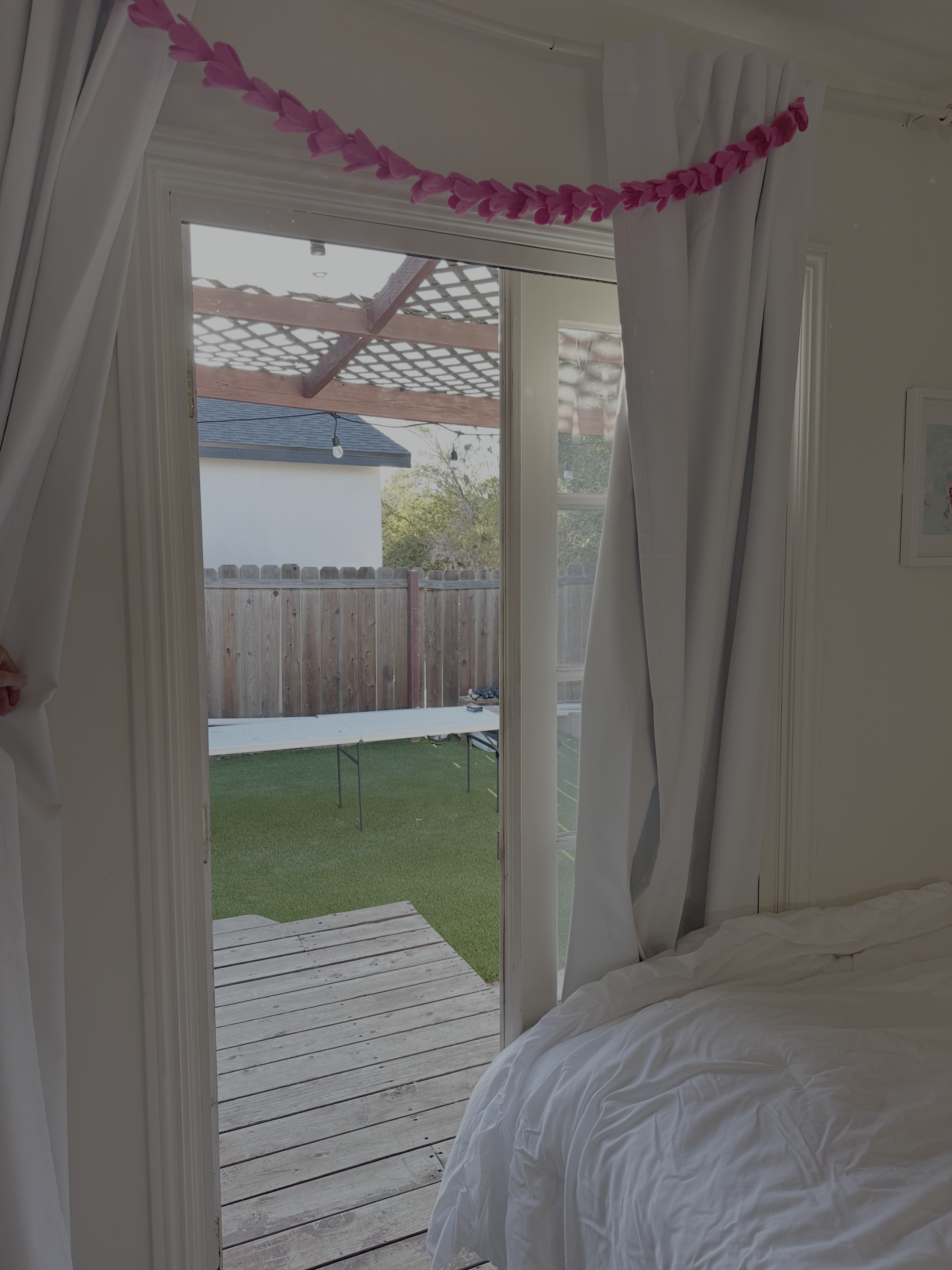 Private door to enclosed backyard